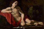 CARACCIOLO, Giovanni Battista The Young Saint John in the Wilderness oil on canvas